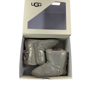 Ugg Jesse Bow Boot size 4/5 metallic gold